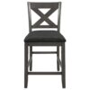 5 Pieces Counter Height Rustic Farmhouse Dining Room Wooden Bar Table Set With 2 Stools And 2 Chairs - Gray - Image 20