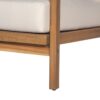 Outdoor Lounge Chair With Woven Backrest, Solid Wood Frame, Comfortable Cushions - Teak - Image 16
