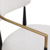 Barstools (Set of 2), Counter Height Upholstered Bar Stools With Backs And Iron Legs For Kitchen Island - Beige - Image 11