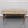 Boucle Puffer Bench - Beige - Image 10