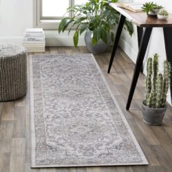 Marfi - 2' X 8' Oriental Runner Rug - Ivory / Beige
