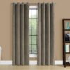 2 Pieces Set, Curtain Panel, Room Darkening, Grommet, Contemporary & Modern - Taupe - Image 4