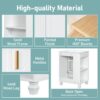Classic Retro 24" Bathroom Vanity With Sink, Door Shelf, Side Open Storage Frame, Soft Closing Door - White - Image 7