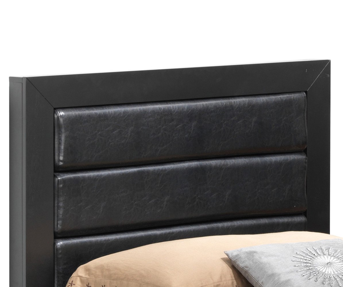 Stylish Transitional Twin Bed - Black - Image 4