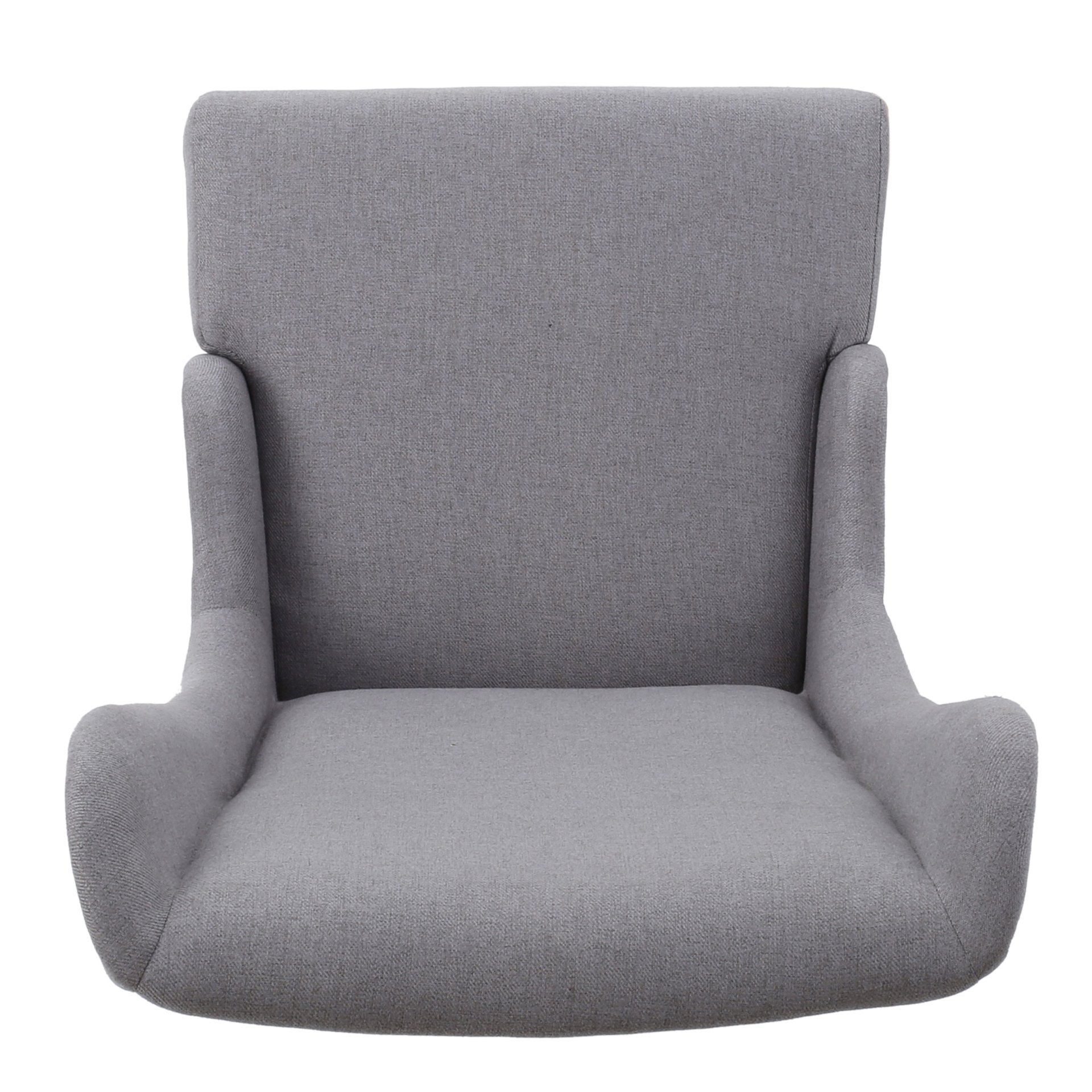 Alight - Upholstered Dining Chair With High Back And Birch Wood Legs - Light Gray - Image 5
