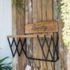Laundry Rack With Accordion Design - Brown / Black - Black Brown - Image 9