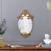 Decorative Oval Wall Mirror, Accent Mirror For Living Room, Entryway, Bedroom - Gold - Image 5