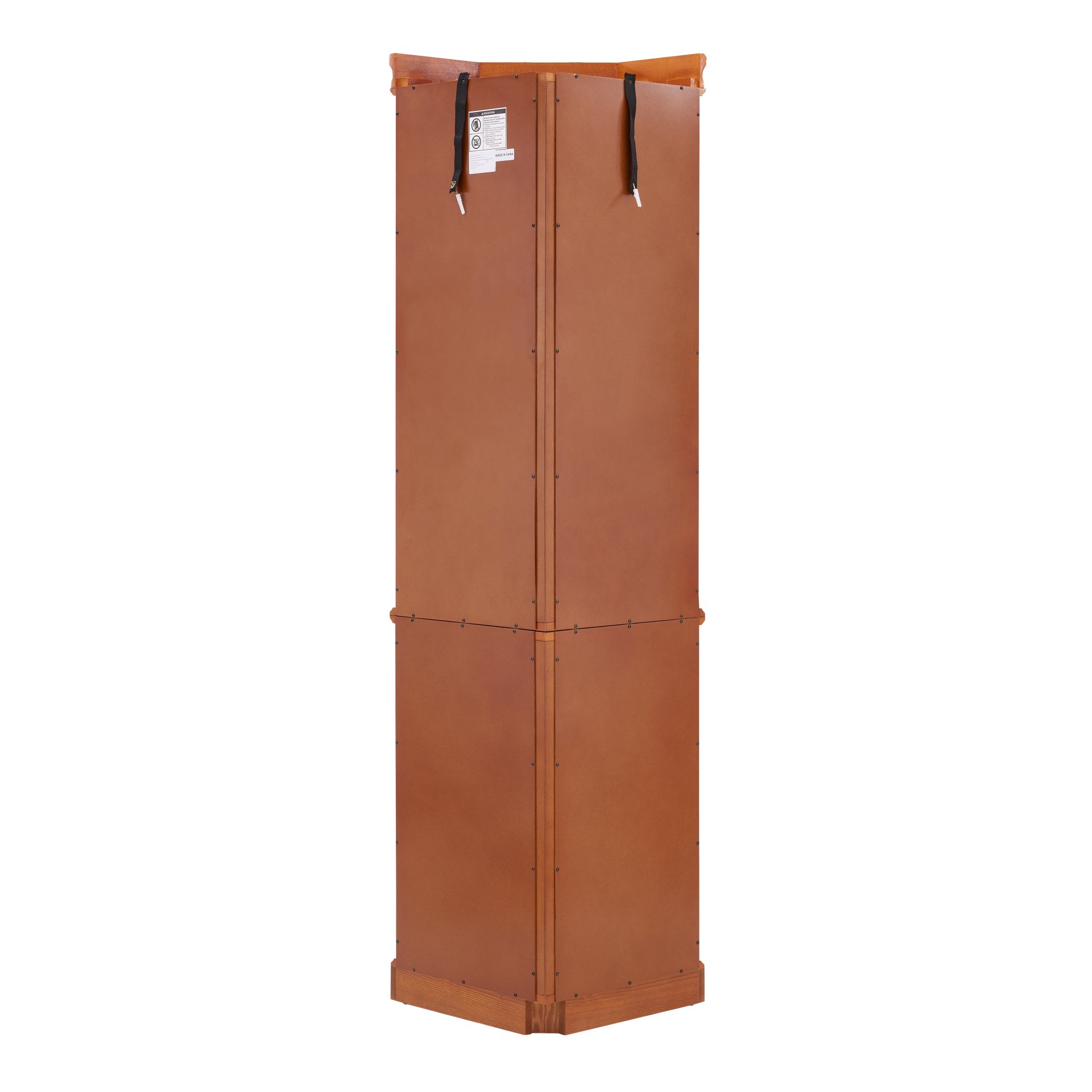 Corner Curio Cabinet With 5 Shelves And Lighting System (E26 Light Bulb Not Included) - Oak - Image 6