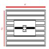 Outdoor Fire Pit Table With Lid - White / Black - Image 3