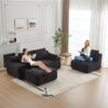 Compressed Sofa, Large Sectional Couches For Living Room - Black - Image 11