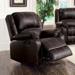 Zuriel - Synthetic Leather Recliner Chair - Brown