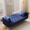 Convertible Double Folding Living Room Sofa Bed - Blue - Image 7
