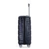 Luggage Set Of 5 Pieces, Expandable Hard Pc Luggage Set With Tsa Lock For Rotating Wheels, Lightweight Rolling Luggage - Black - Image 15