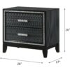 Haiden - Weathered Nightstand - Black - Image 7