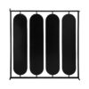 Large 4 Oval Wall Mirror With Square Frame, Home Decor For Living Room, Bedroom, Entryway, Office - Black - Image 7