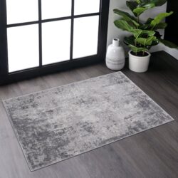 Marfi - 2' X 3' Abstract Area Rug - Light Gray