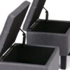Dover - 3 Piece Storage Ottoman - Stone Gray - Image 6