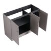 Modern 48" Freestanding Bathroom Vanity With White Resin Sink & Soft Close Cabinet Doors - Khaki - Image 14