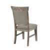 Dining Side Chair Set With Cushioned Back And Seat (Set of 2) - Weathered Gray / Natural - Image 5