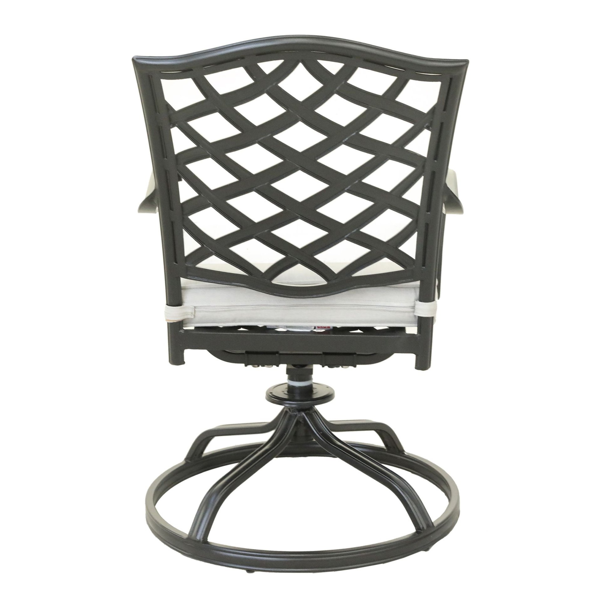 Dining Swivel Chair (Set of 2) - Cast Silver - Image 2