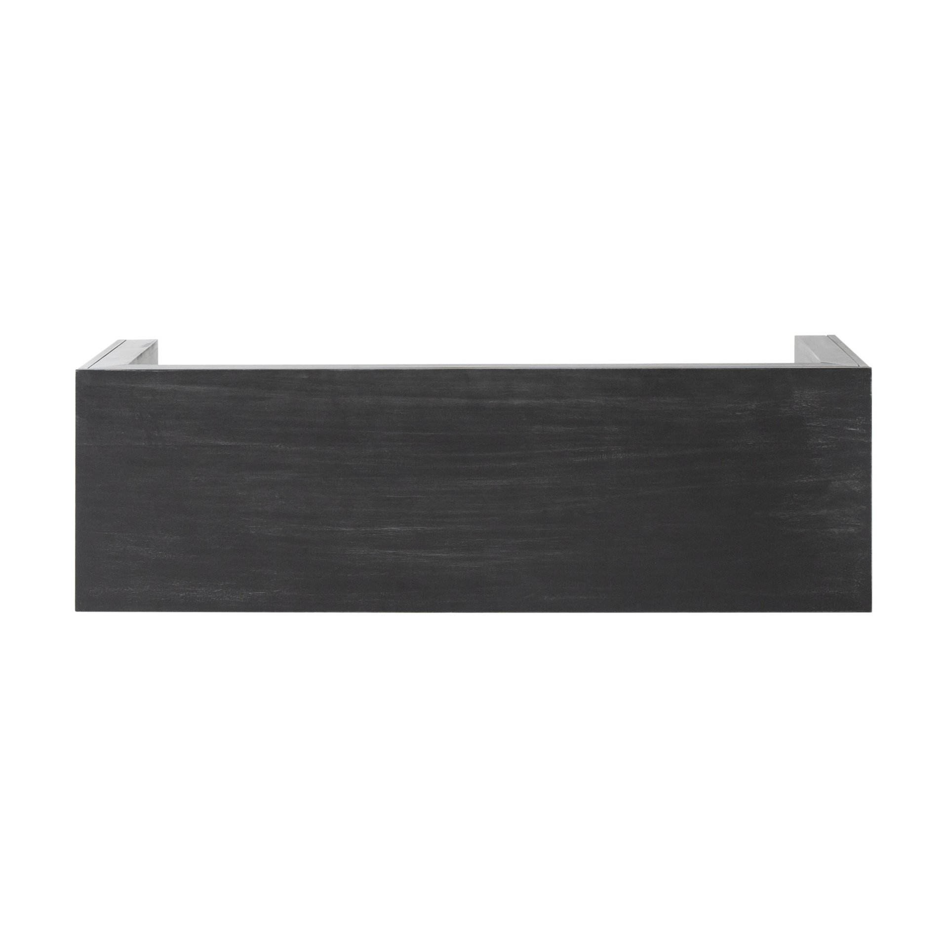 Farmhouse Style Acacia Wood Dining Bench Durable Rustic Design - Black - Image 8