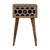 Inlay - Mini Bone Bedside Table - Brown Oak - Image 9