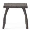 Luminant - Outdoor Side Table With Iron Frame - Brown - Image 5