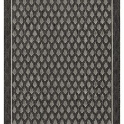 Sunshine - 5'3" X 7'3" Indoor, Outdoor Polypropylene Area Rug - Anthracite