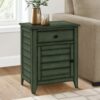 Accent Nightstand, Storage Drawer, Transitional - Green - Image 11