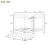 Full Over Full Metal Bunk Bed With Trundle - White - Image 17