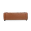Contemporary 3 Seater Sofa With Tuxedo Design - Light Brown - Image 10