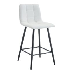 Modern Bar Chair Set Checkered Design - White / Black