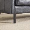 Mid Century Modern Loveseat Sofa, 2 Seater With USB & Removable Pillow Cover - Black - Image 16