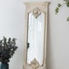 Full Length Mirror With Solid Wood Frame, Floor Mirror For Living Room Bedroom Entryway - White - Image 4