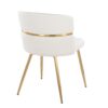 Cinch - Glam / Art Deco Dining Chair (Set of 2) - Gold / Cream - Image 4