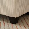Convertible Chaise Lounge Sofa Chair Sofa Bed With USB Ports, Cup Holders, Phone Holder, And Storage - Beige - Image 3