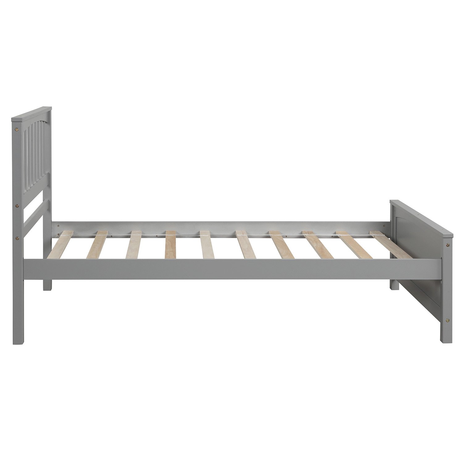 Twin Size Platform Bed - Gray - Image 8