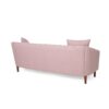 Contemporary 3 Seater Sofa With Plush Accents - Blush - Image 6