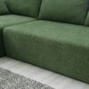 Modular Sectional Living Room Sofa Set, Modern Minimalist Style Couch, Upholstered Sleeper Sofa Salon, 2 Piece Free Combination, L-Shape - Green - Image 12