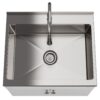 Beckham - Laundry Cabinet With Faucet And Stainless Steel Sink - White - Image 3