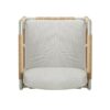 Oriana - Aluminum Outdoor Patio Armchair With Thick Cushions - Light Gray - Image 7