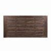 Outdoor Sandblast Acacia Wood Dining Table With Rustic Metal Frame, Weather Resistant - Brown White - Image 9