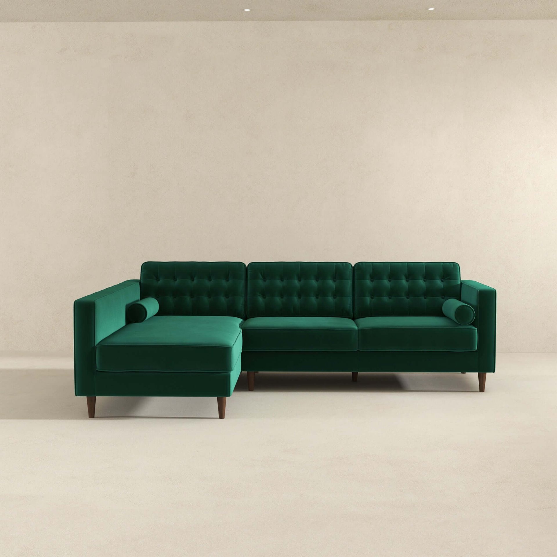 Christian - Sectional Sofa Left Facing - Green - Image 5