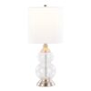 Belle - Contemporary Clear Wrinkle Lamp (Set of 2) - Nickel / White - Image 3