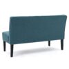 Contemporary Loveseat With Upholstered Fabric And Birch Wood Legs - Teal - Image 9
