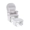 Madison - Glider & Ottoman - White / Gray - Image 2