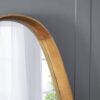 Irrgeular Mirror With Frame, Wall Mirror For Living Room Bathroom Entryway - Brown - Image 9
