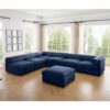 Contemporary Modular Sectional Sofa With Storage In Soft - Blue - Image 4