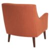 Accent Chair Upholstered With Legs - Burnt Orange - Image 7