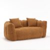 Soft Beanbag Chair With High Resilience Foam Core For Two People - Yellow - Image 26